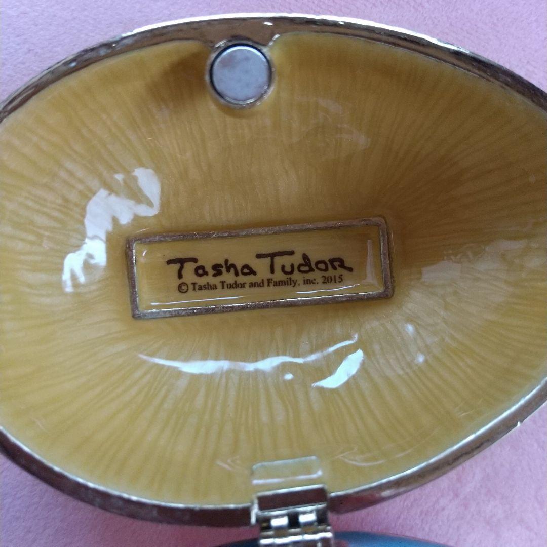 Tasha Tudor 陶器製 鳥と花の卵型ジュエリーボックス