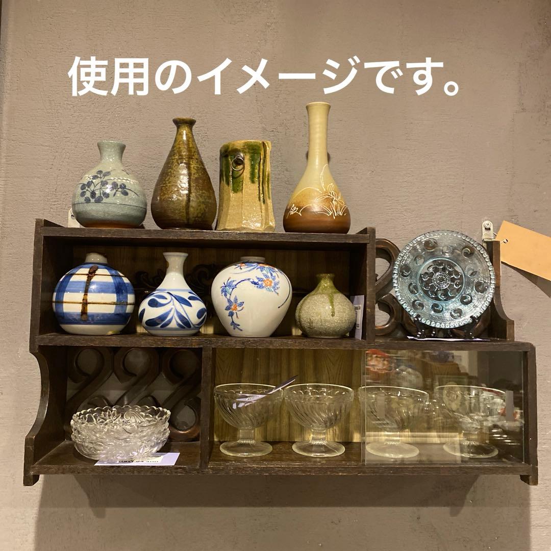 昭和レトロ 木製飾り棚 ショーケース 吊り下げ可能 インテリア 什器