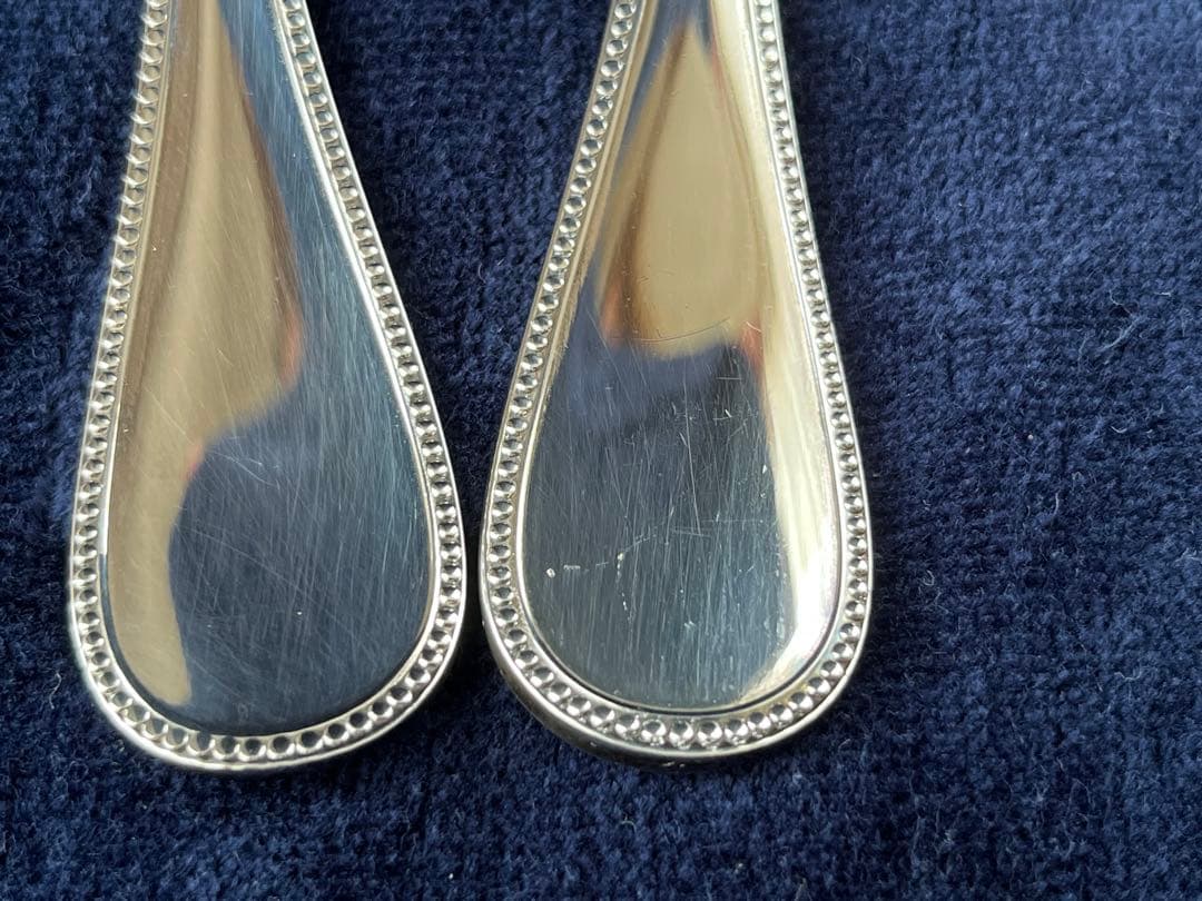 カトラリー(スプーン等) Christfle SALAD FORK & SPOON PERLES