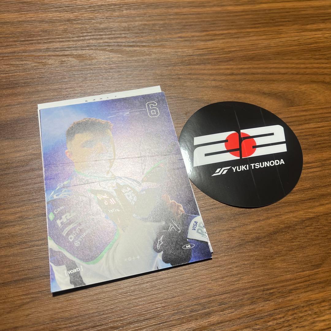F1 日本GP 非売品ポストカード4枚＋角田裕毅ステッカー