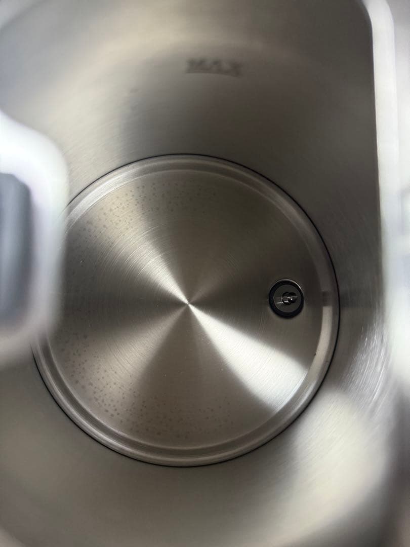 山善　電気ケトル　バリスタポット　ホワイトグレー