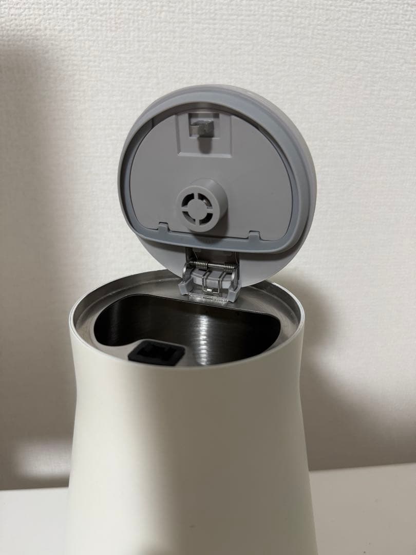 山善　電気ケトル　バリスタポット　ホワイトグレー