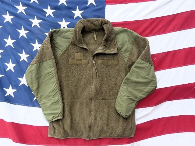 米軍実物　ポーラテックフリースジャケット　L-R　コヨーテ　ECWCS　162