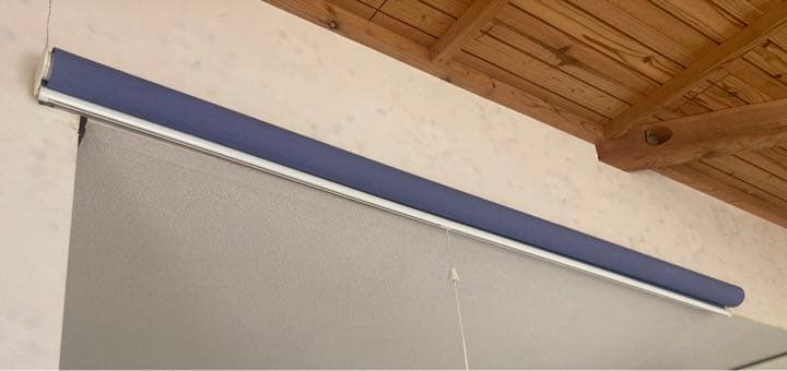 DIYタチカワブラインド　ロールスクリーン　プルコード式ブルー約172×250㎝