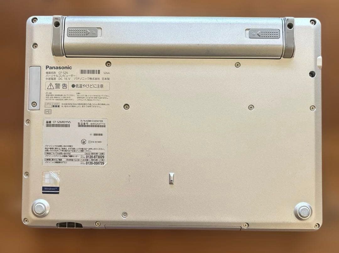 中古 パナソニックCF-SZ6 SSD新品バッテリー最大86%ホワイトスポット有