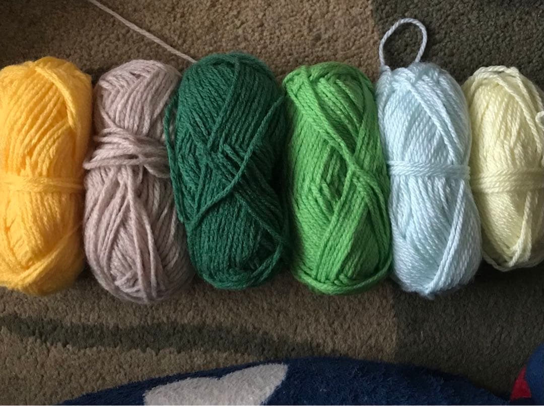 トイレマット トイレカバー グラニースクエア  マット 手編み