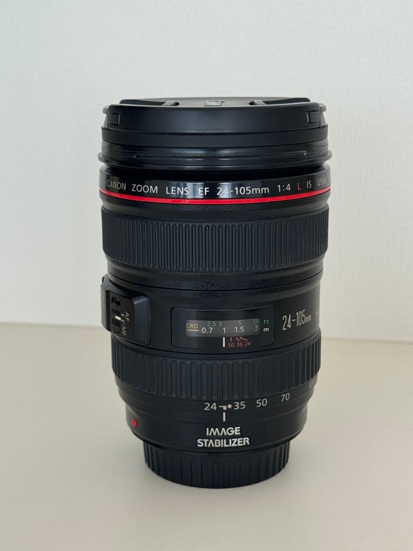 Canon EF24-105mm F4L IS USM ズームレンズ フード付