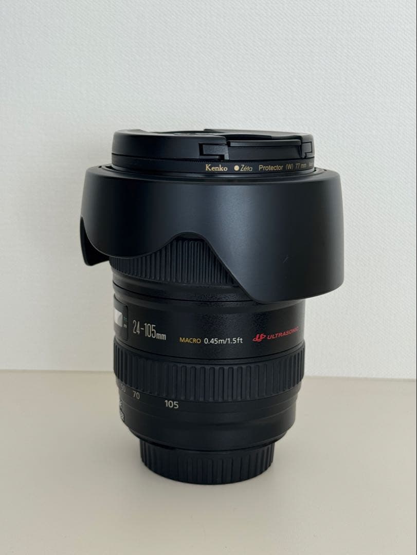 Canon EF24-105mm F4L IS USM ズームレンズ フード付