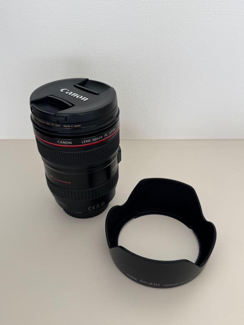 Canon EF24-105mm F4L IS USM ズームレンズ フード付