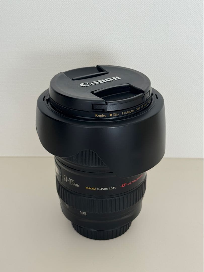 Canon EF24-105mm F4L IS USM ズームレンズ フード付