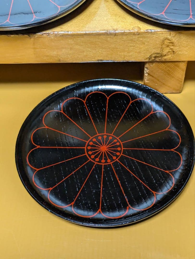 銘々皿　象彦　3　 漆器　 茶道具　 菓子皿　 小皿　 菓子器　 木製　 漆芸