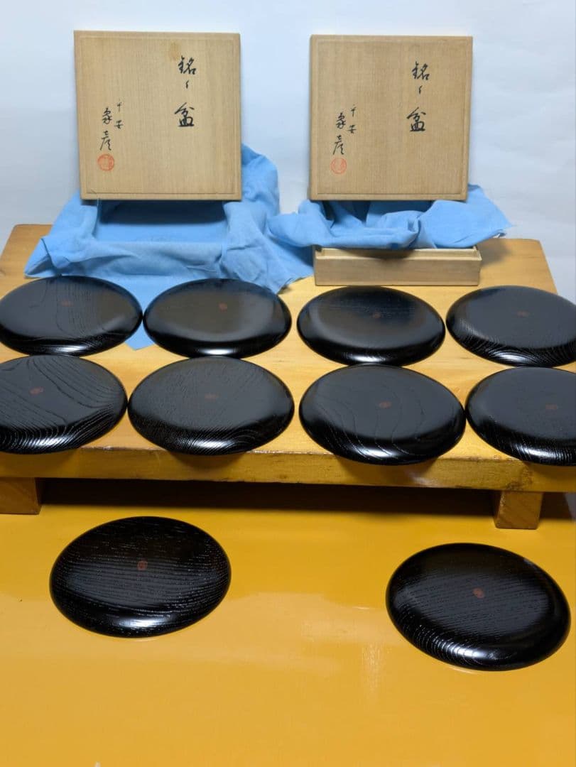 銘々皿　象彦　3　 漆器　 茶道具　 菓子皿　 小皿　 菓子器　 木製　 漆芸