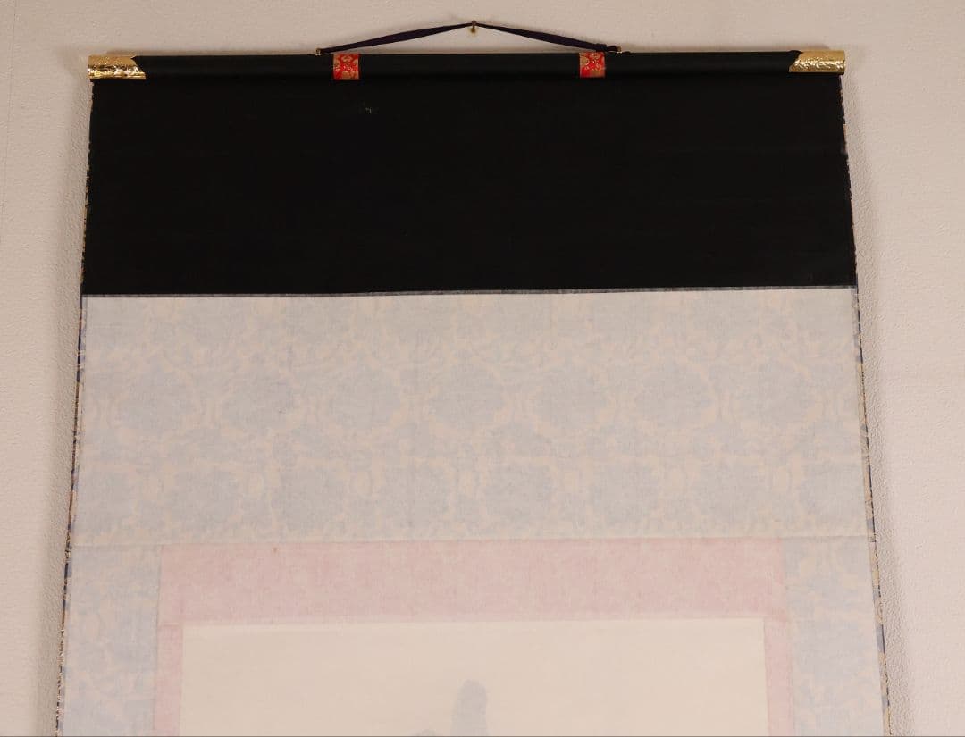 【真作】蓬莱秀斎 号:宗竹 六字名号 南無阿弥陀佛 紙本 掛軸 書歴 CM407