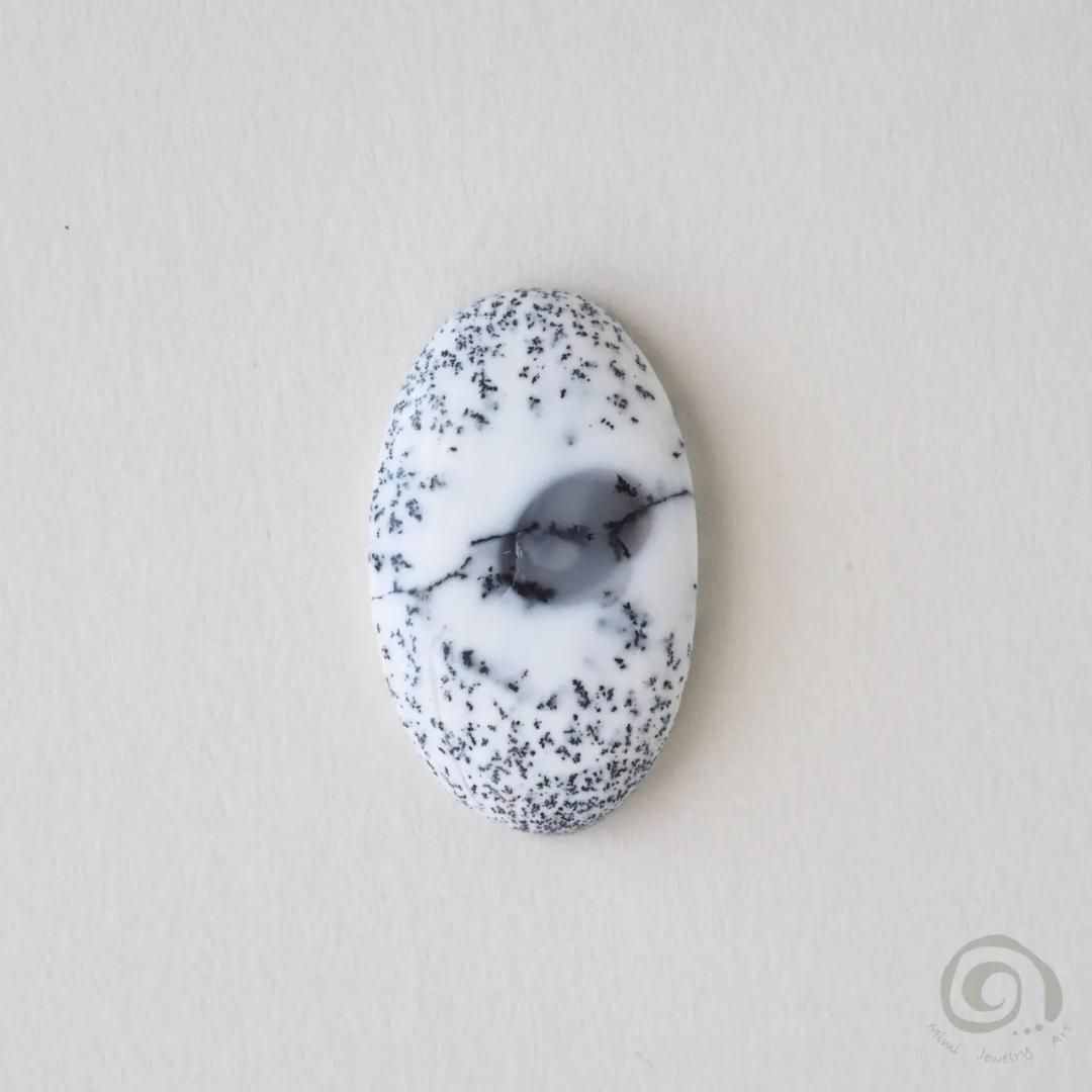 デンドリティック アゲート マクラメ ネックレス ルドラクシャ