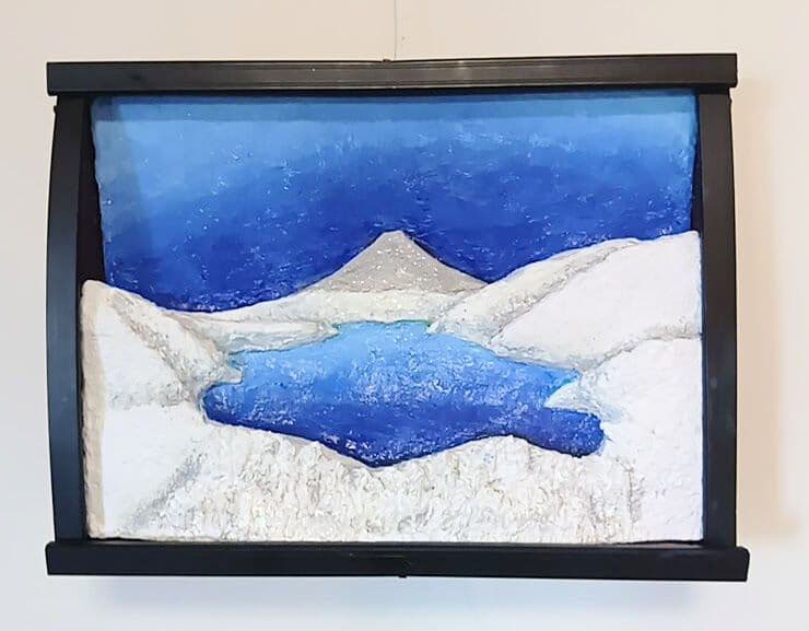 本栖湖の冬景色