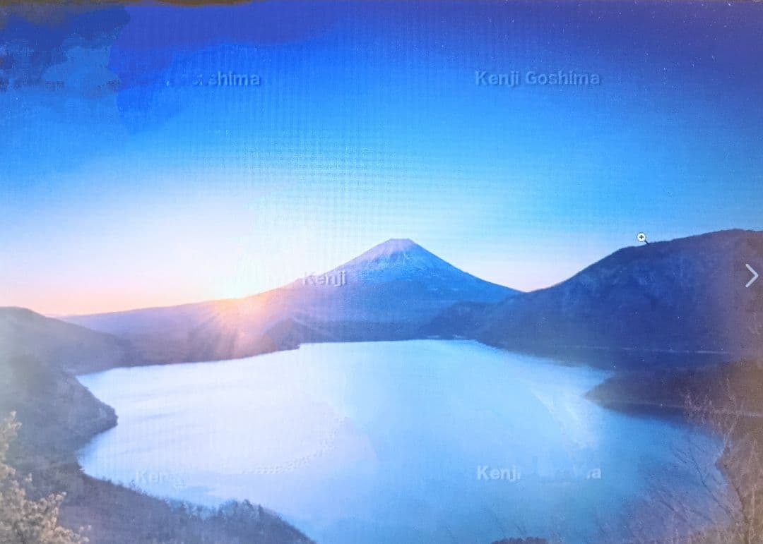 本栖湖の冬景色