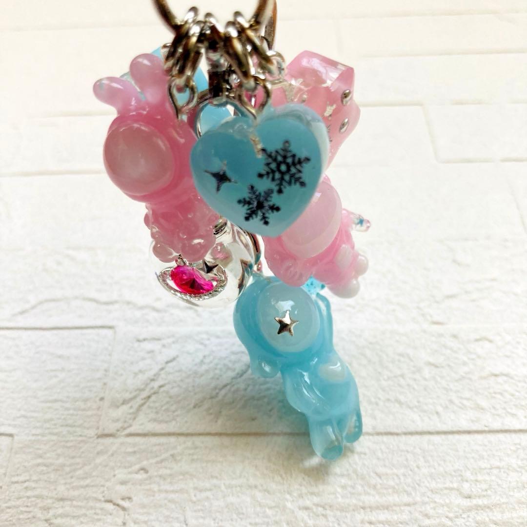 S☆Mページ　名入れチャーム レジンキーホルダー 5点