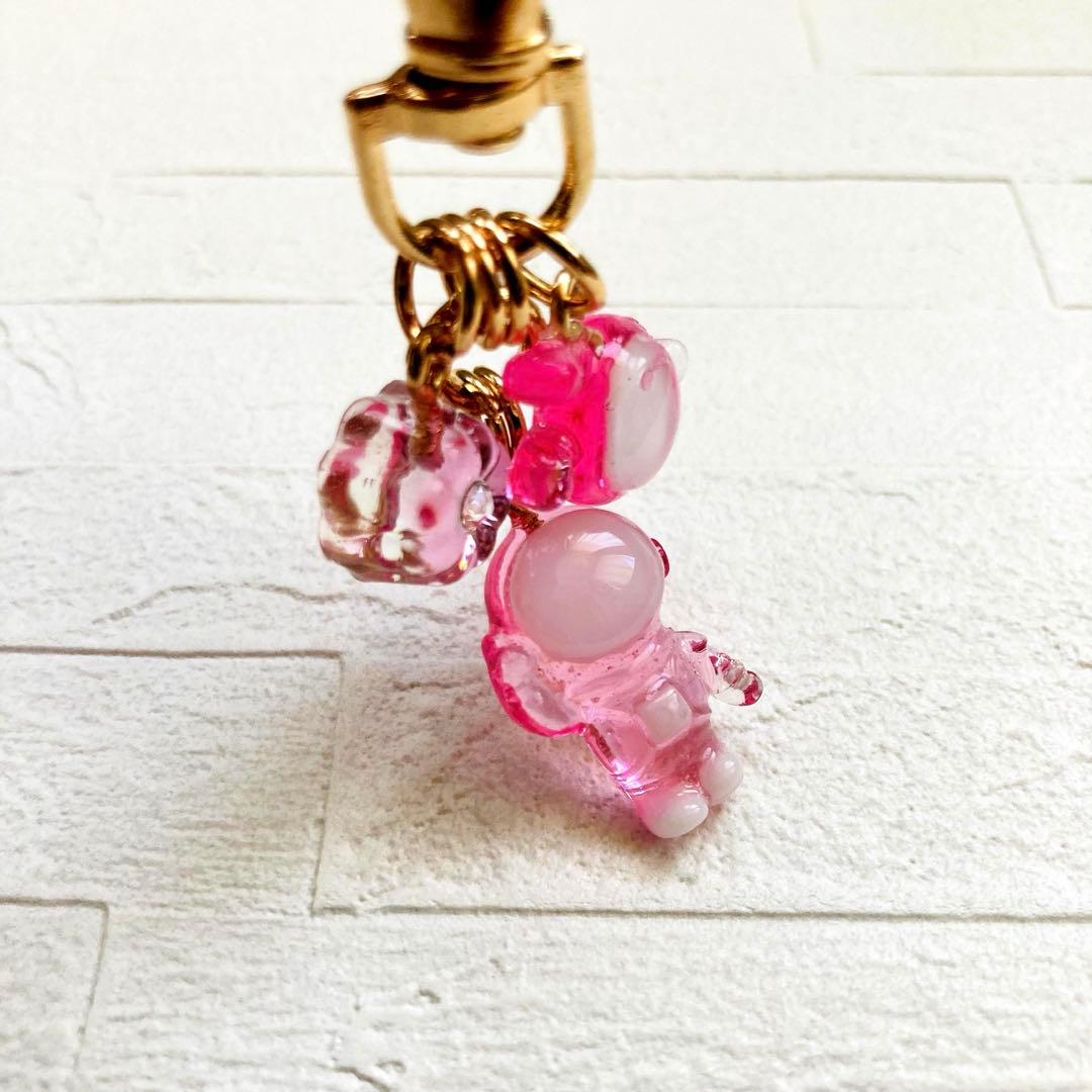 S☆Mページ　名入れチャーム レジンキーホルダー 5点