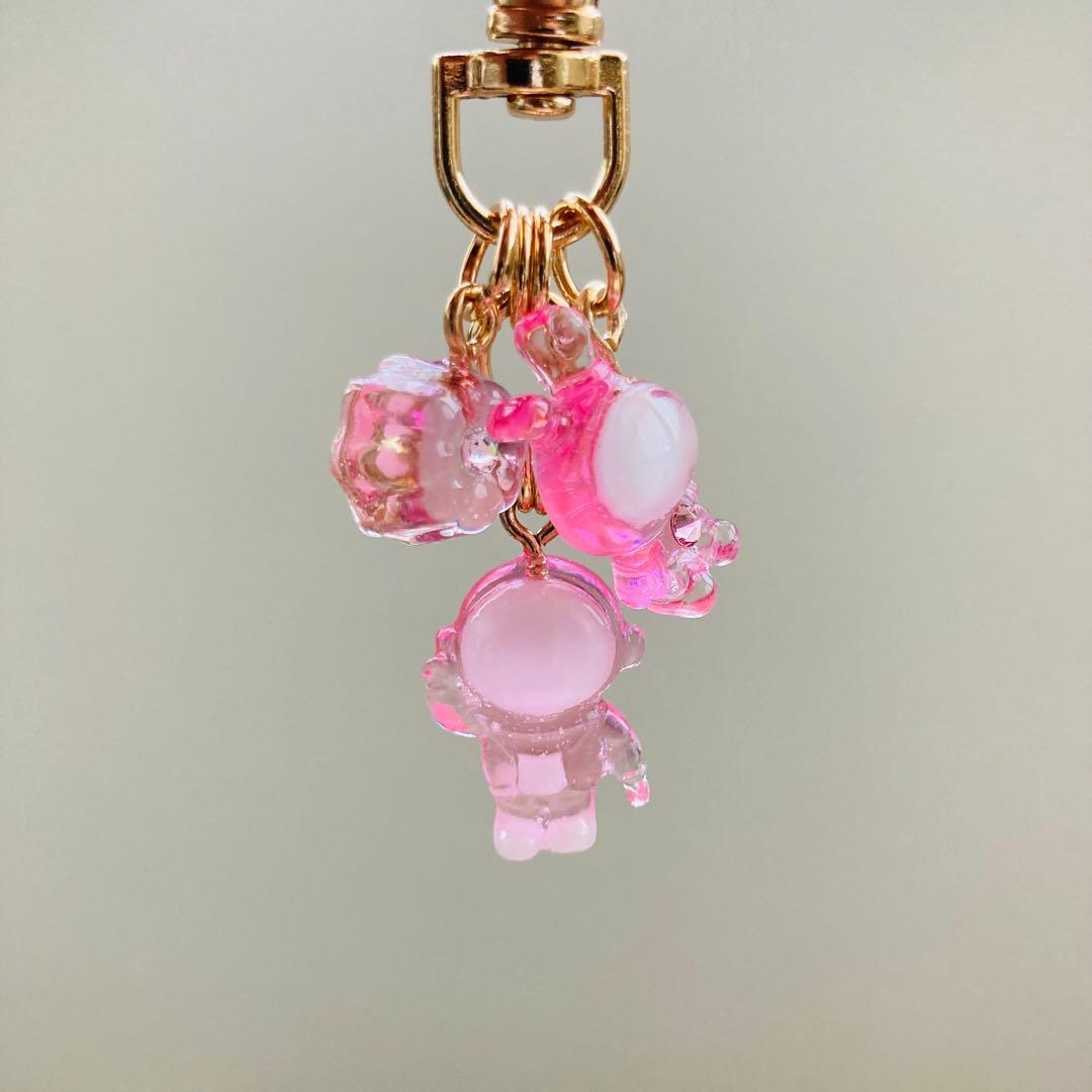 S☆Mページ　名入れチャーム レジンキーホルダー 5点