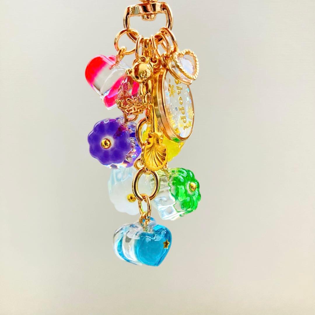 S☆Mページ　名入れチャーム レジンキーホルダー 5点