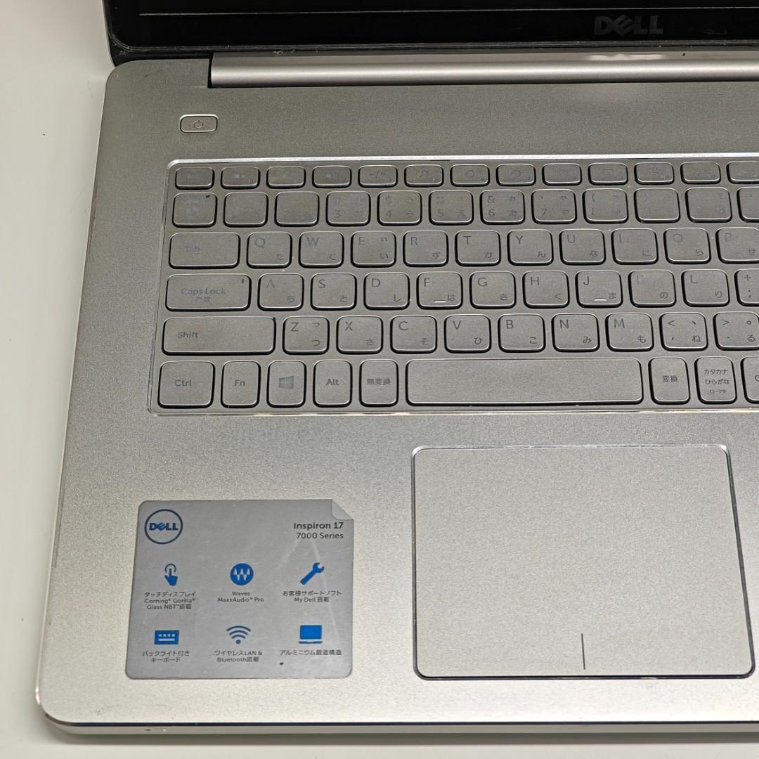 【DELL】高速i7 SSD500GB 16GB 17.3インチ 銀 ノートPC