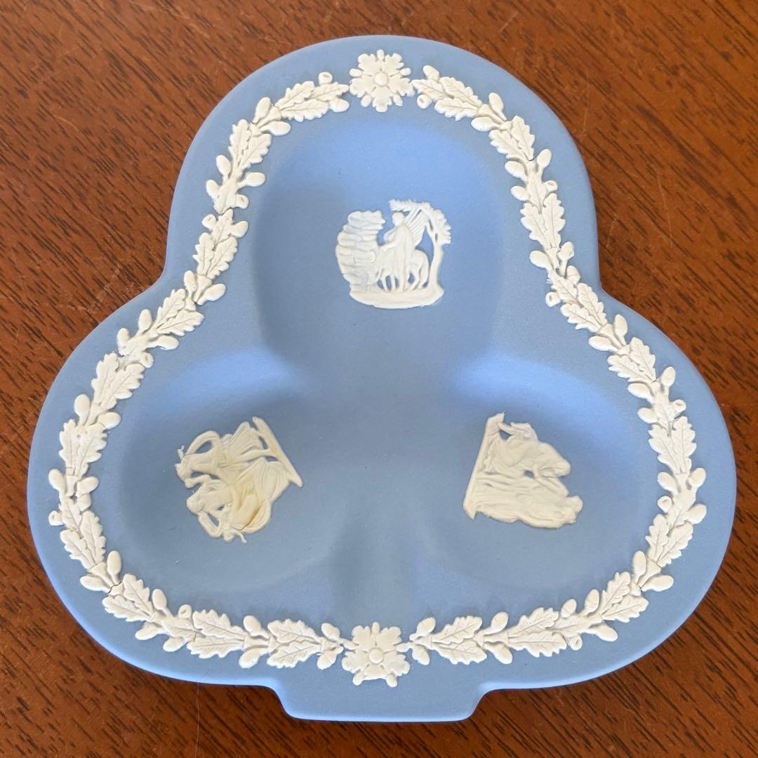 【美品】ウェッジウッド★ジャスパー★トランプ型トレイ　4枚