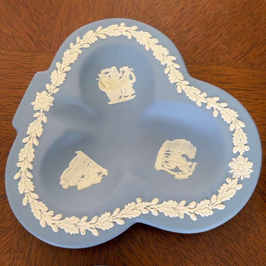 【美品】ウェッジウッド★ジャスパー★トランプ型トレイ　4枚