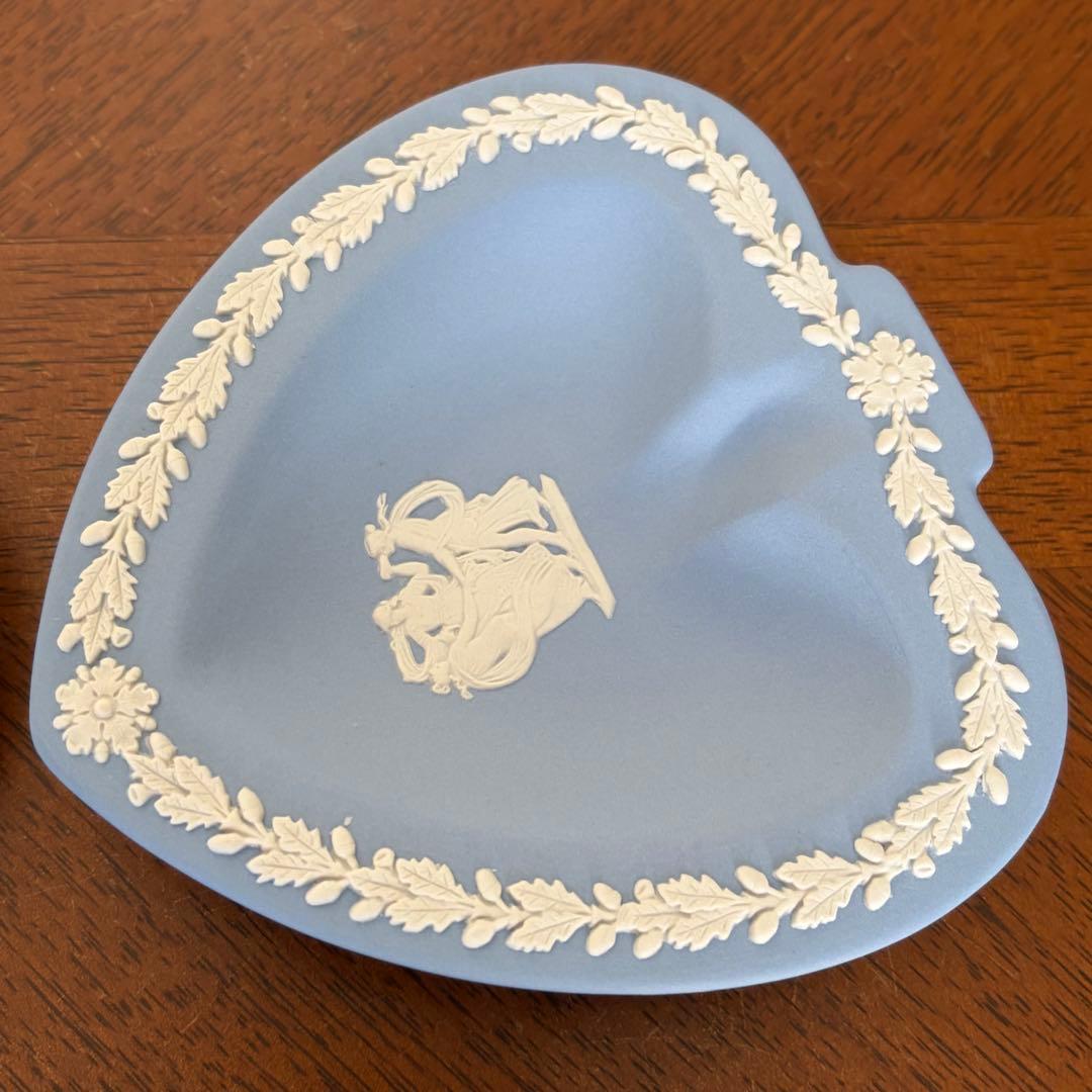 【美品】ウェッジウッド★ジャスパー★トランプ型トレイ　4枚