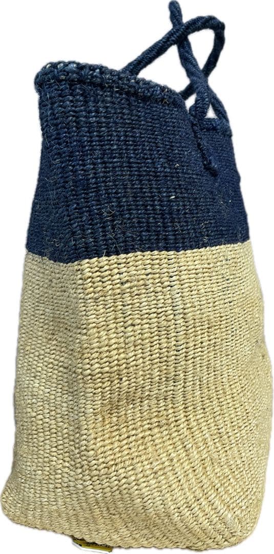 Ron Herman ロンハーマン ネイビーとベージュの大型かごバッグ