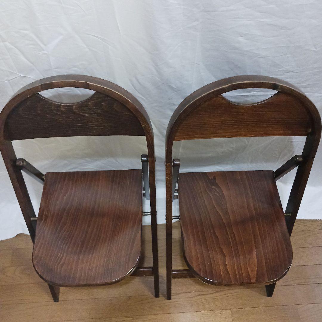 USAビンテージ ベントウッド フォールディングチェア 2脚セット 折畳み 椅子