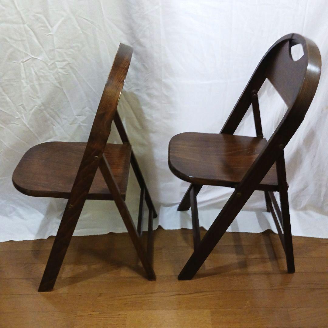 USAビンテージ ベントウッド フォールディングチェア 2脚セット 折畳み 椅子
