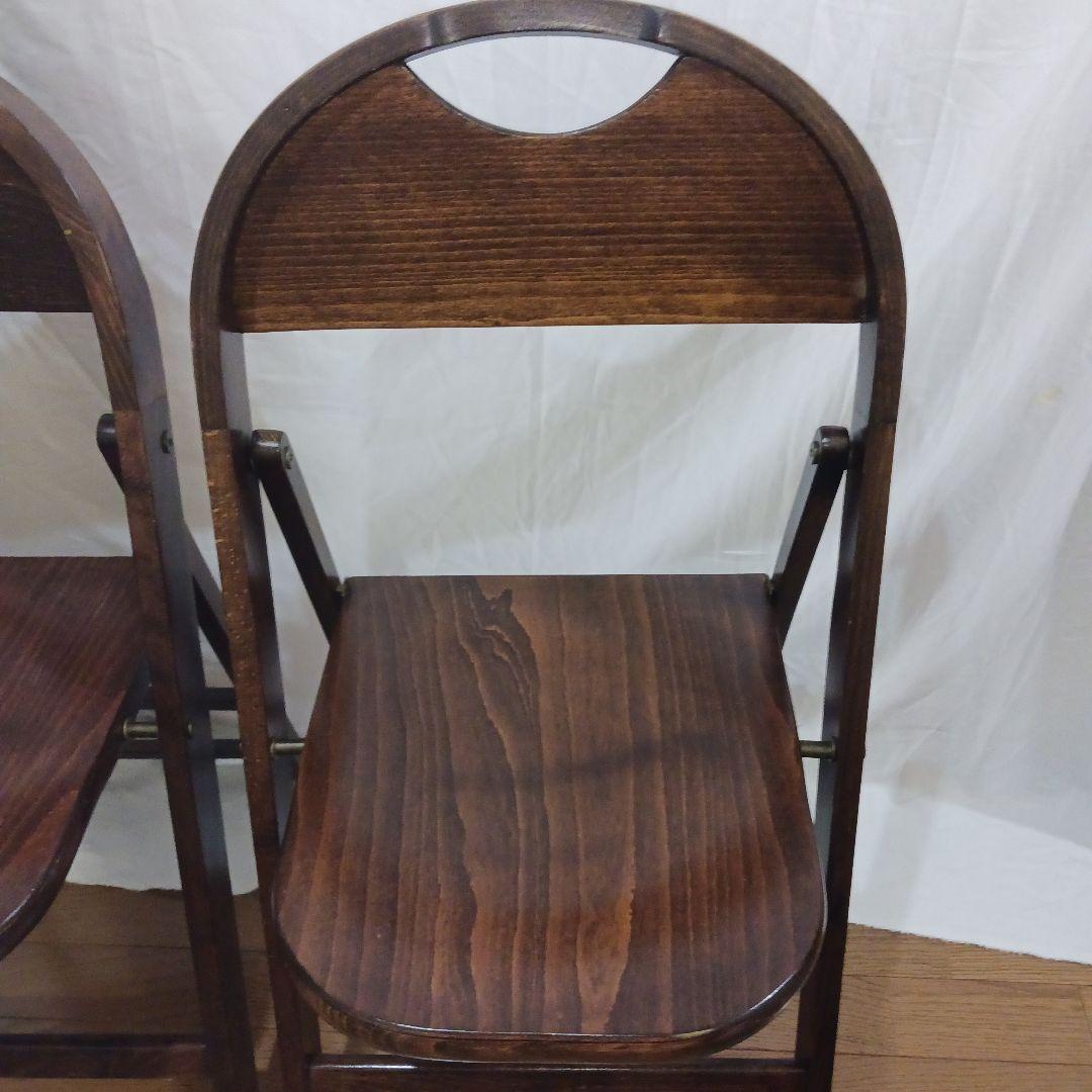 USAビンテージ ベントウッド フォールディングチェア 2脚セット 折畳み 椅子