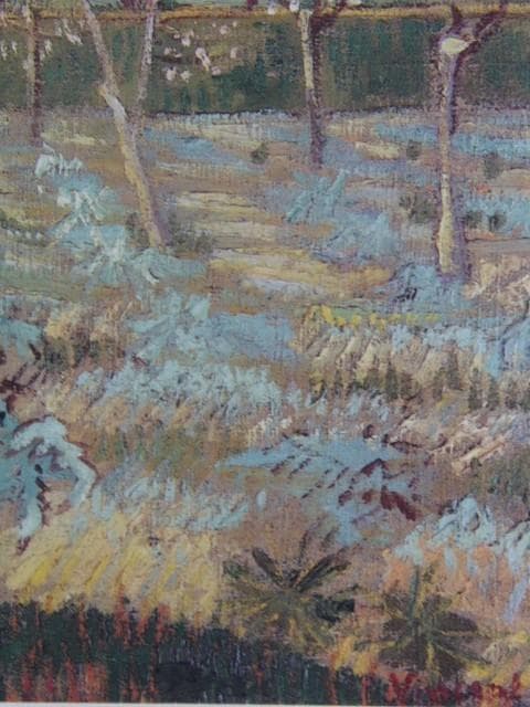 フィンセント・ファン・ゴッホ、花咲く杏の木、希少な画集より、状態良好