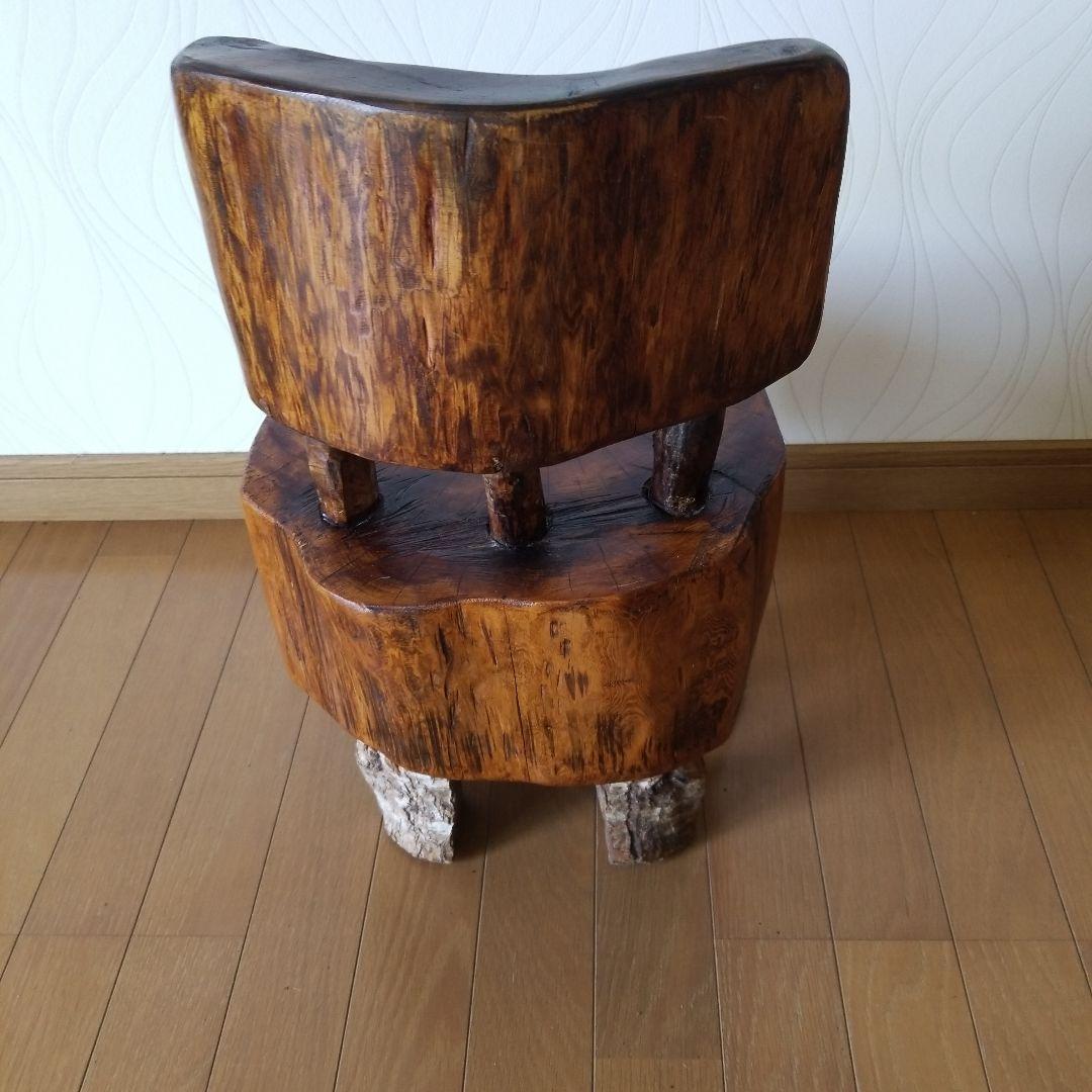 オブジェ　置物　椅子　置台《レア1点物》　ひのき&山櫻