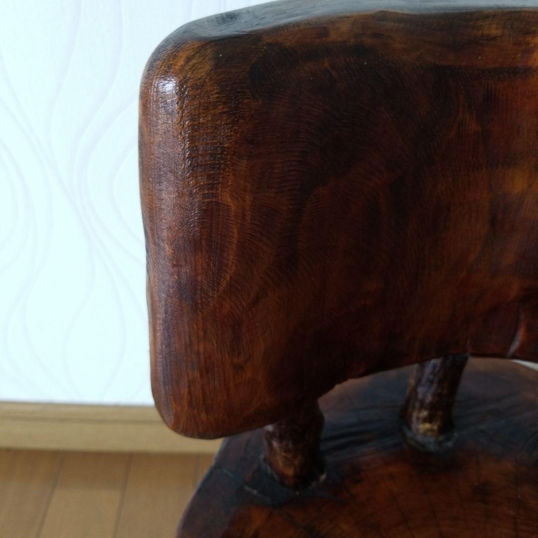 オブジェ　置物　椅子　置台《レア1点物》　ひのき&山櫻