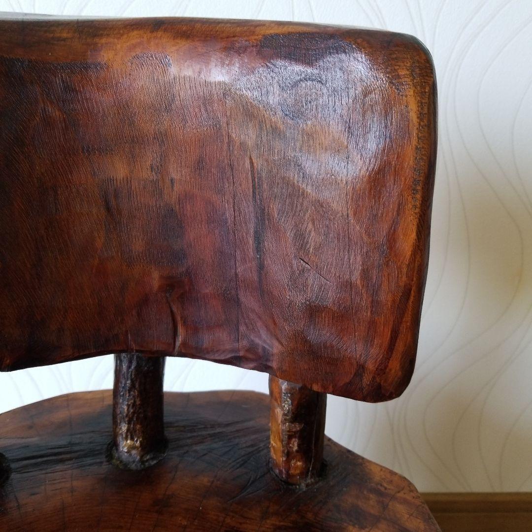 オブジェ　置物　椅子　置台《レア1点物》　ひのき&山櫻