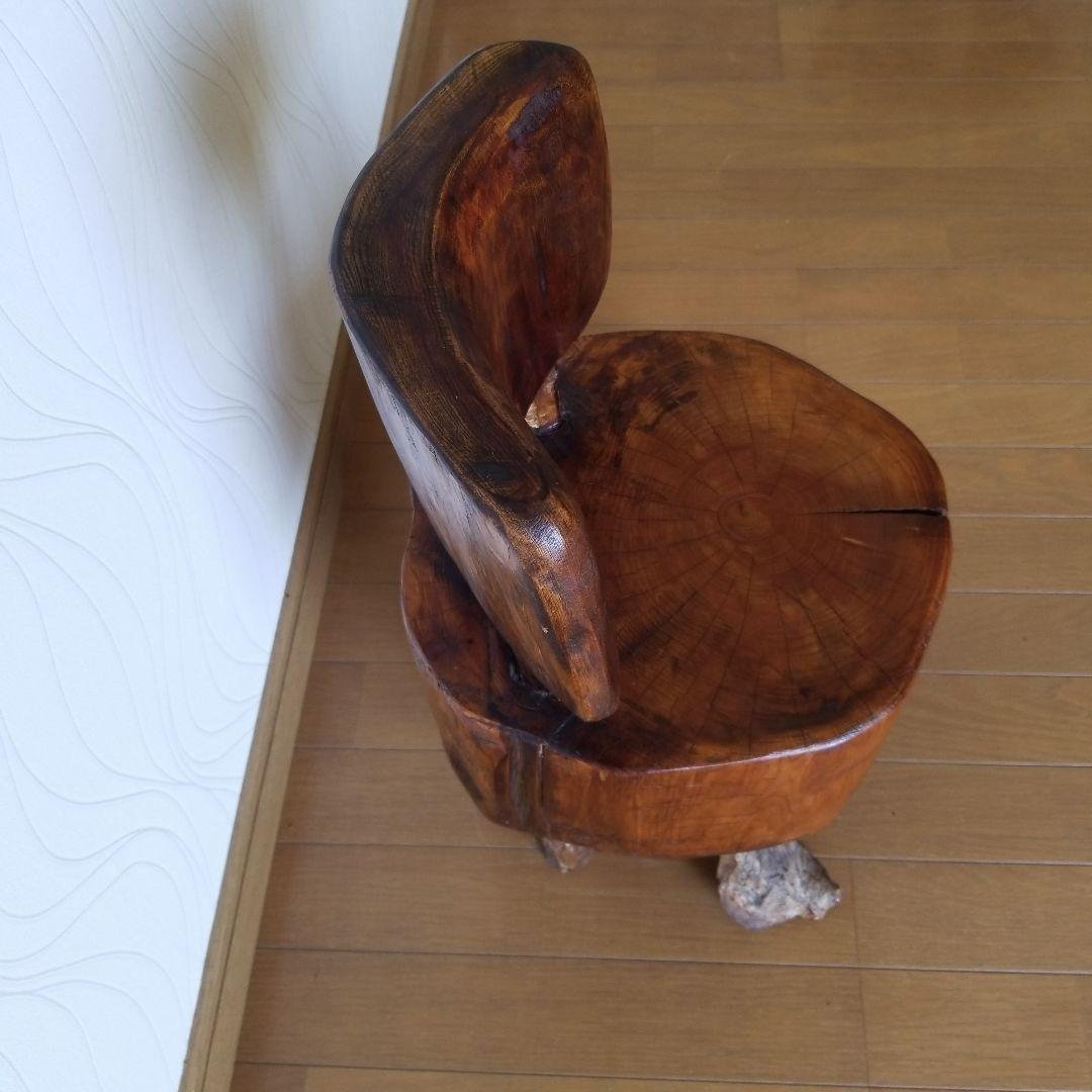 オブジェ　置物　椅子　置台《レア1点物》　ひのき&山櫻