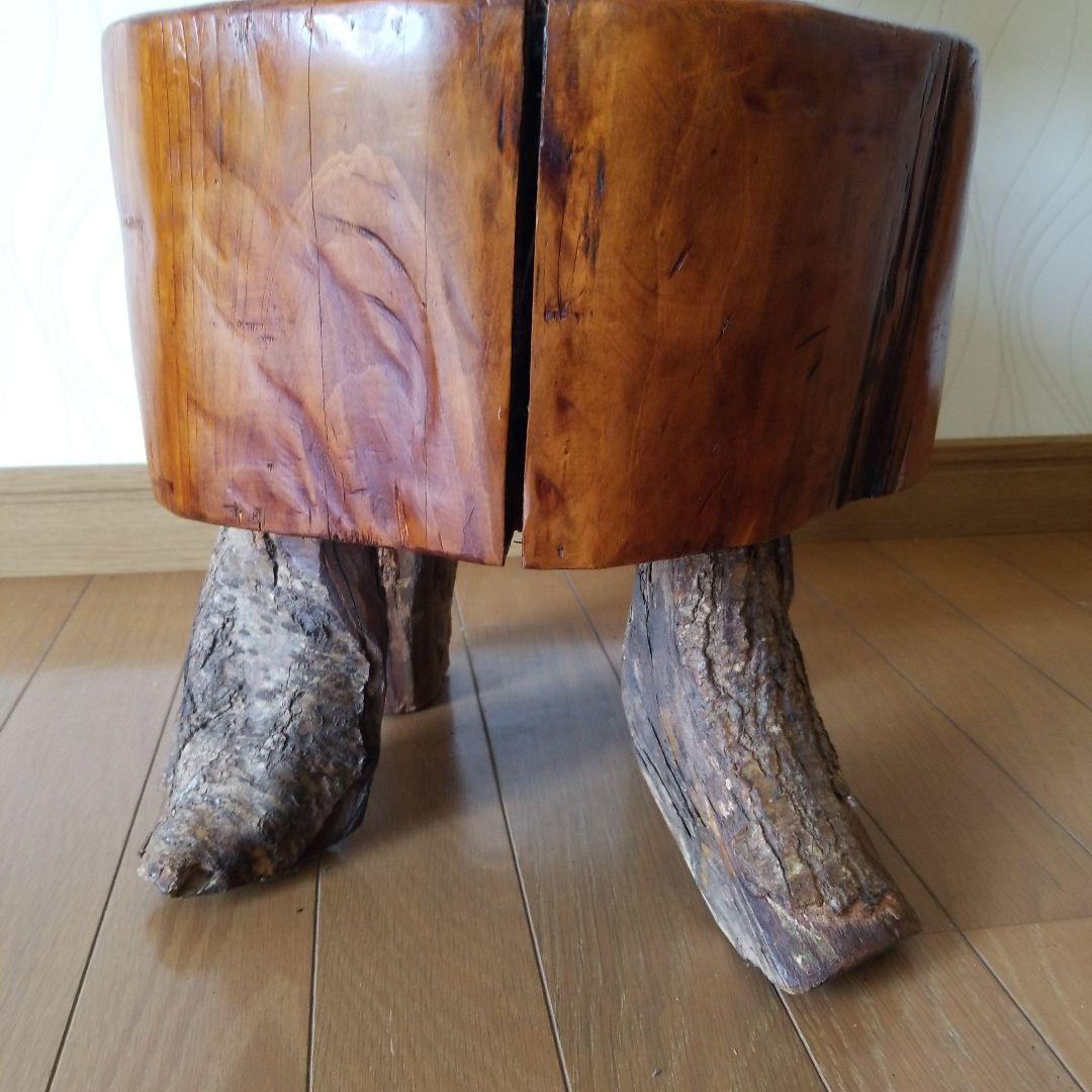 オブジェ　置物　椅子　置台《レア1点物》　ひのき&山櫻