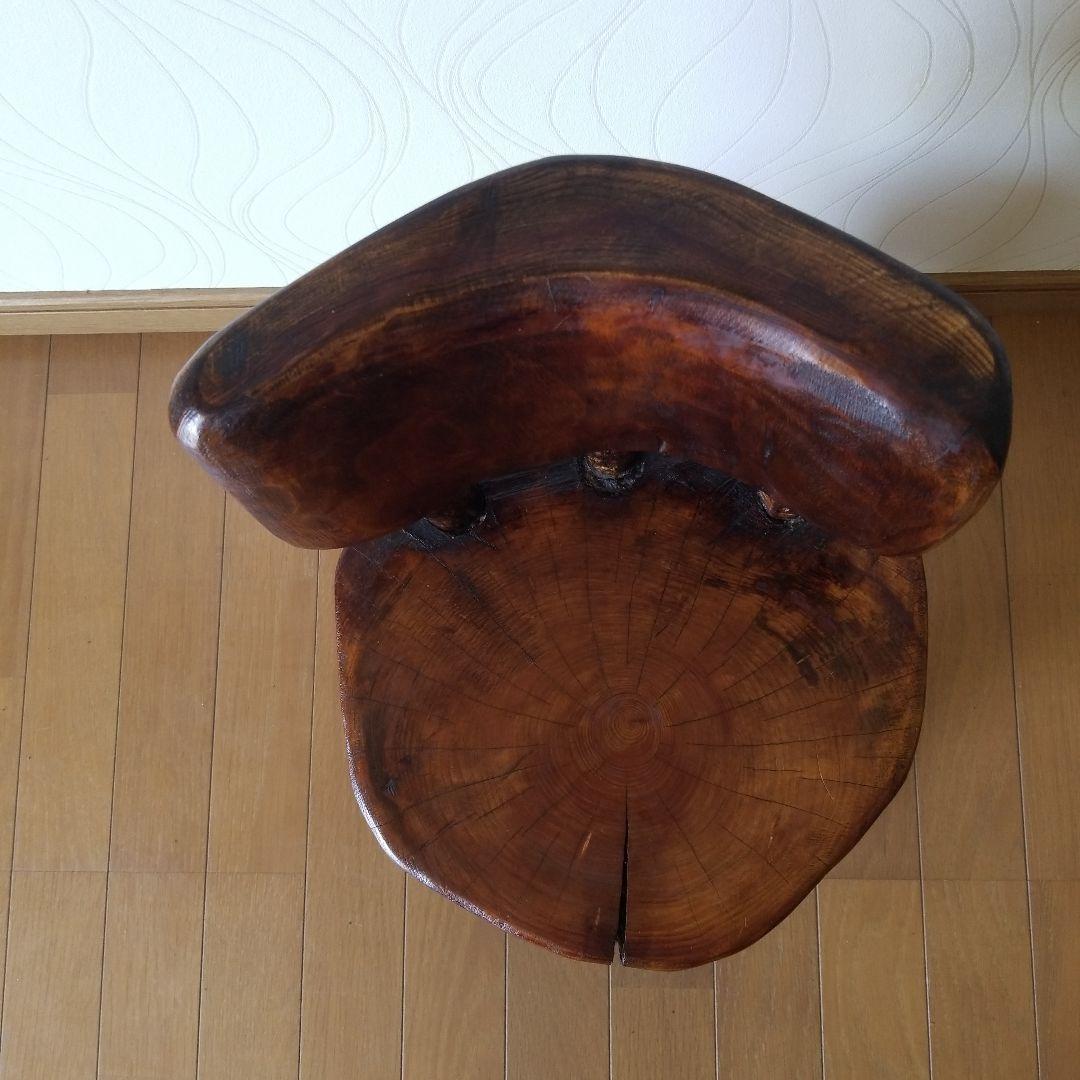 オブジェ　置物　椅子　置台《レア1点物》　ひのき&山櫻