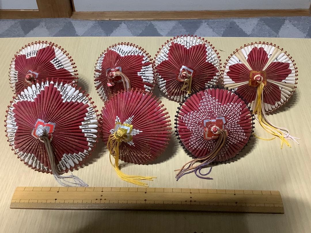 手作り和傘　タバコのパッケージ＋α仕様　大中小３８【まとめ売り】