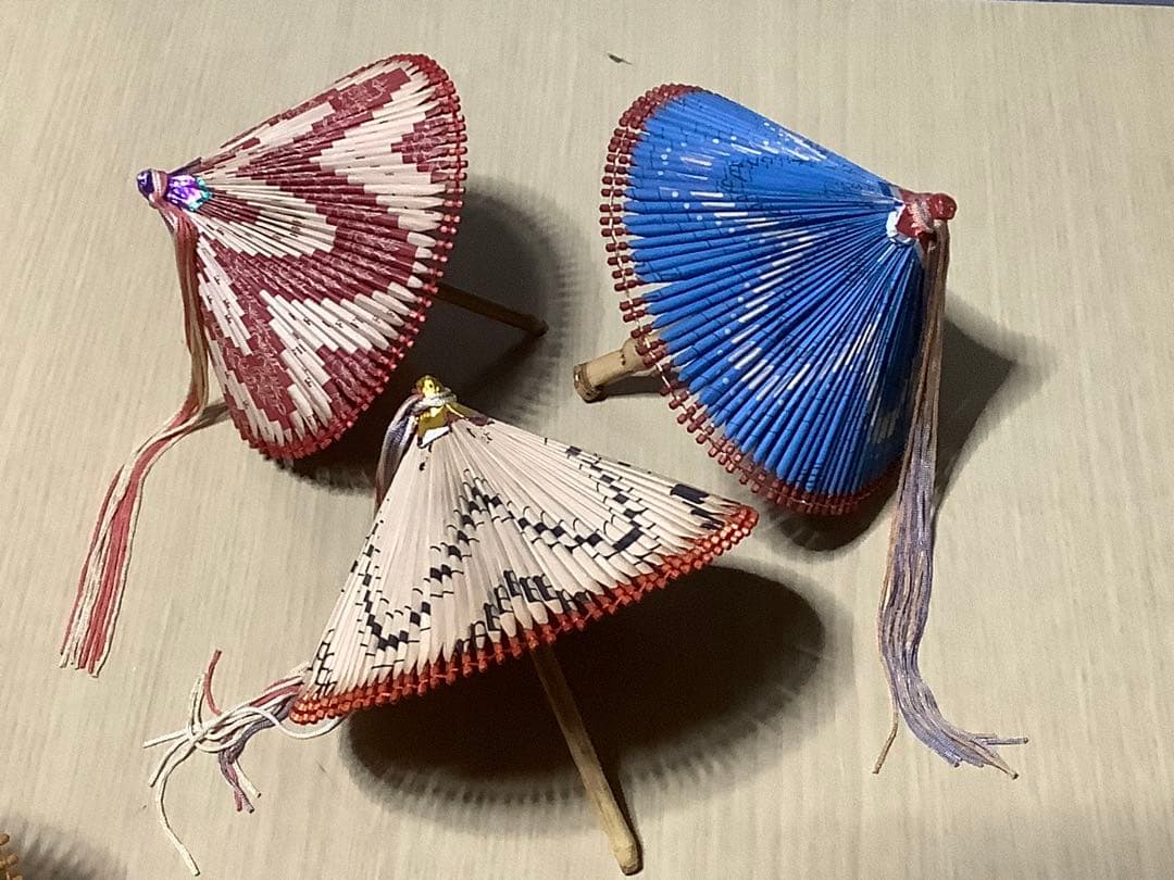 手作り和傘　タバコのパッケージ＋α仕様　大中小３８【まとめ売り】