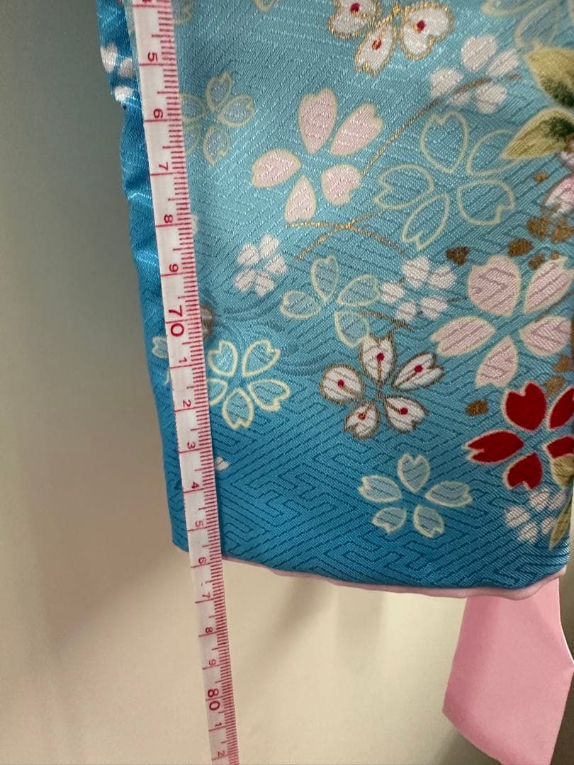 【美品】 七五三 子供 着物 衣裳 5歳 水色 セット