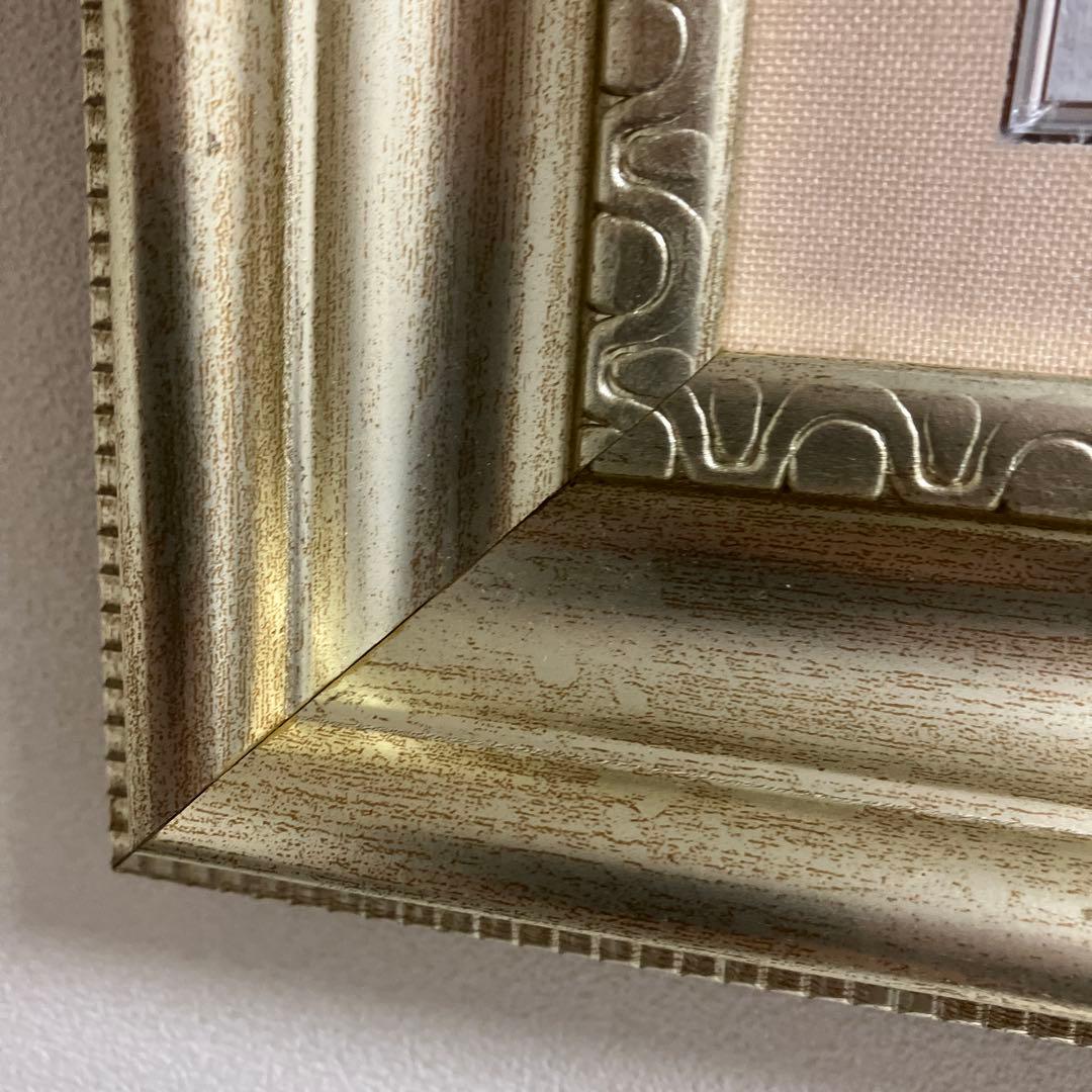 ヴギュド油彩画 青と白の風景画サイン入り