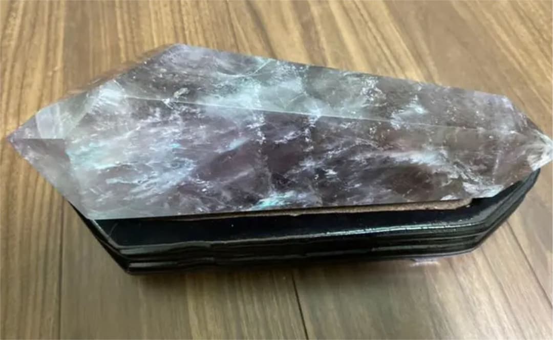 アメジスト　ダブルポイント　特大　台座つき