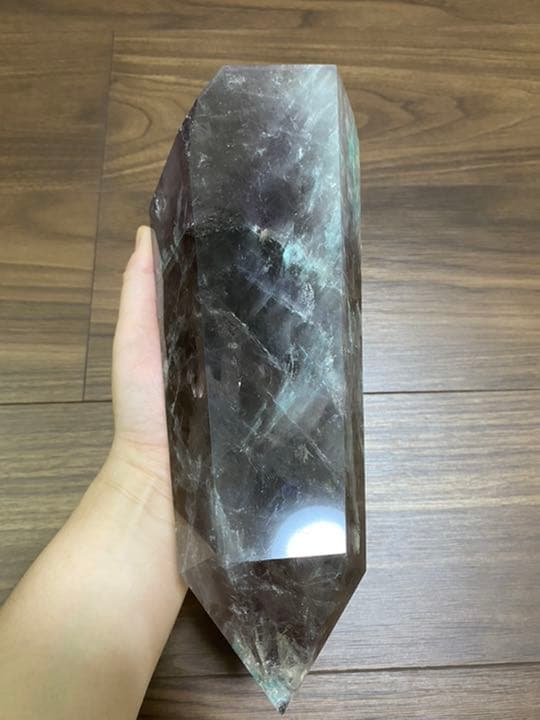 アメジスト　ダブルポイント　特大　台座つき