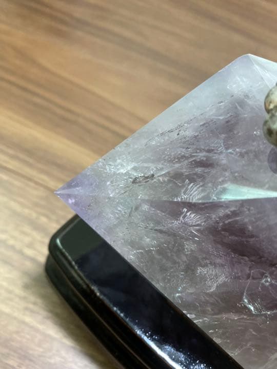 アメジスト　ダブルポイント　特大　台座つき