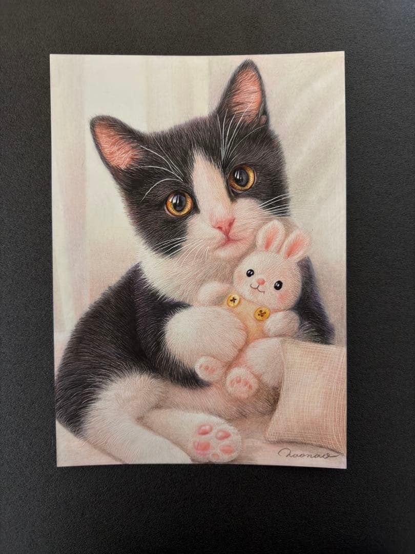 色鉛筆画 A4 だいじなともだち