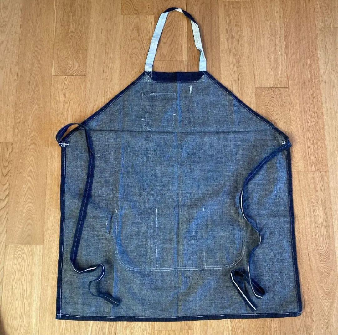 未使用　ユニオンメイド　ラッシュマン　デニム　エプロン　キッチンウェア