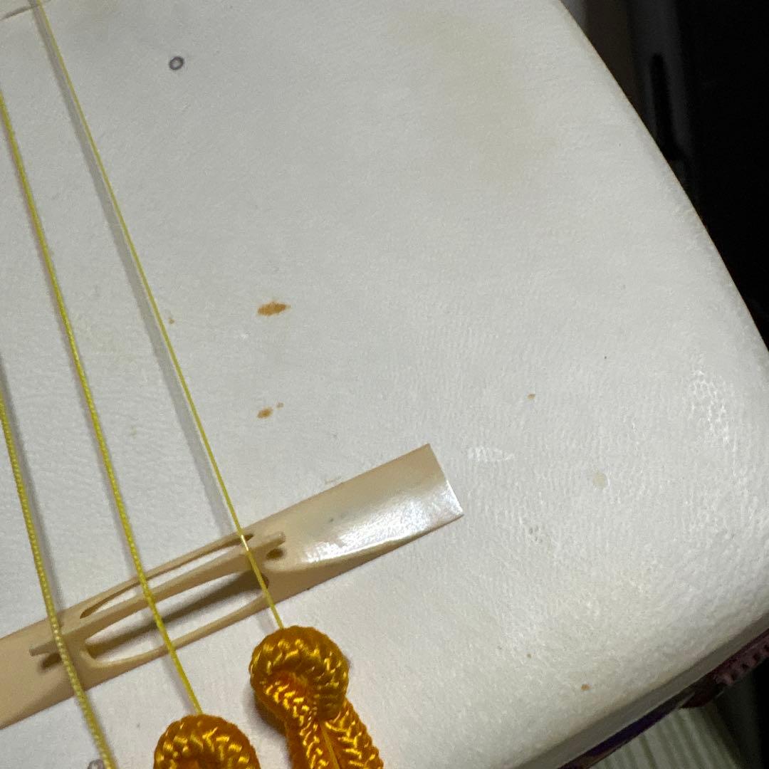 三味線　バチ　三絃駒　木製ハードケース 　和楽器　弦楽器　ケースカバー