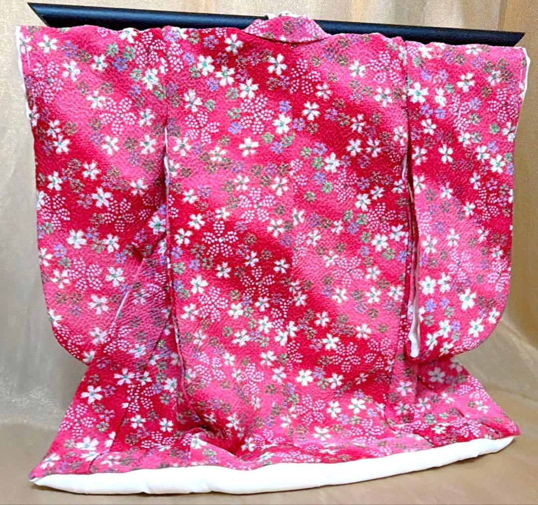 ちりめん花柄ミニ和装